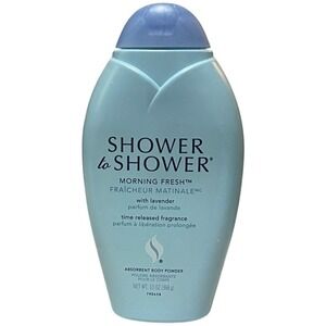 Shower to Shower Morning Fresh Absorbent Body Powder Lavender Time‎ Released New
